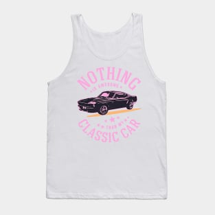 Vintage Nothing Good in a Car graphic Classic  Retro Tank Top